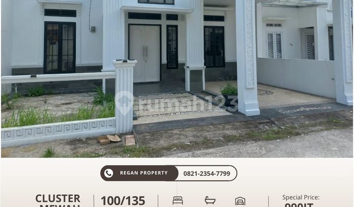 Rumah Cluster Dijual 3 Kamar Tipe 100 Mewah di Bypass Air Pacah Koto Tangah Padang