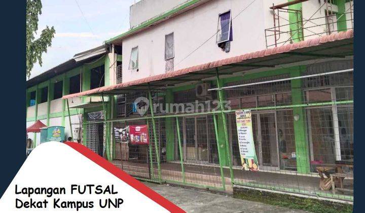 Jual Lapangan Futsal Plus 20 Kamar Kos, 8 Unit Toko, 1 Cafe Dekat Jalan Cendrawasih Unp  1