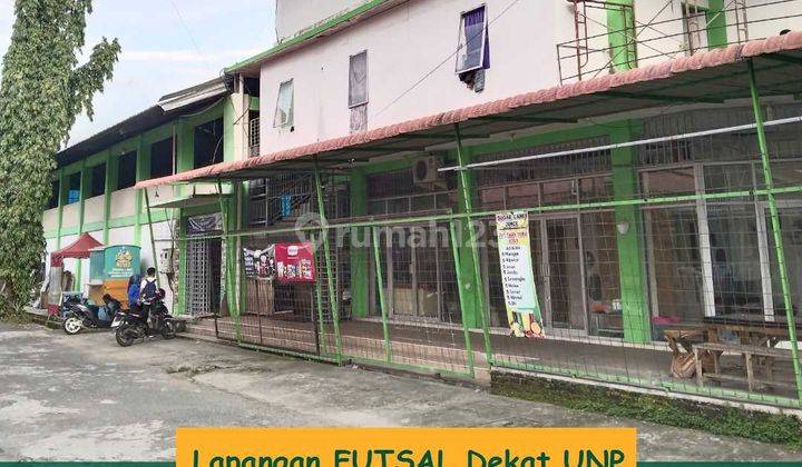 Lapangan Futsal Dijual Plus 20 Kamar Kos, 8 Unit Toko, 1 Cafe di Air Tawar Barat Padang Utara 1