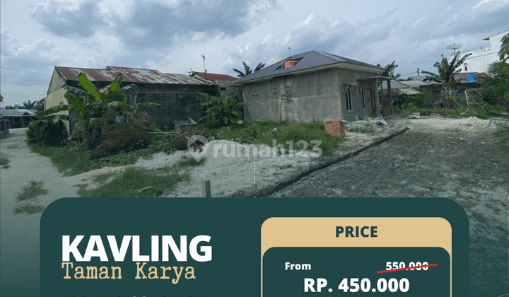 Tanah Kavling Siap Bangun, Jl Taman Karya Panam 1