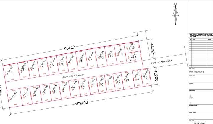 Plot of land on Jalan Sekar Sari, East Denpasar, close to Sanur