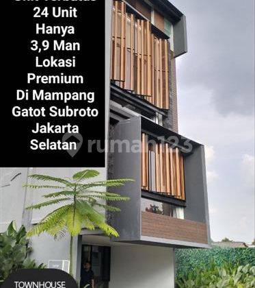 Rumah 4 Lantai Baru Semi Furnished SHM di Mampang Prapatan, Jakarta Selatan 1