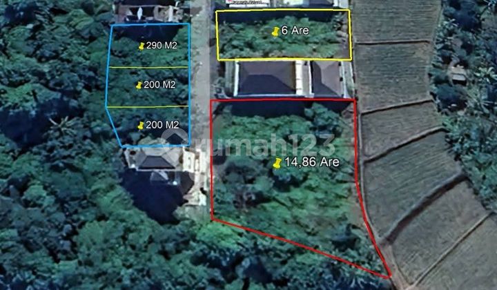 Tanah View Sawah Laut Pantai Ketewel Dekat.sanur