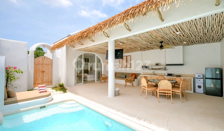 Villa Private Konsep Santorini Di Uluwatu Dekat Dengan Pantai