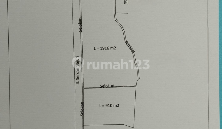 Tanah Kavling Datar Siap Bangun Mainroad Sersan Bajuri
