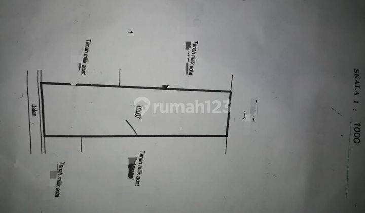 Tanah padat di Maribaya - cibodas 1851 m² 1