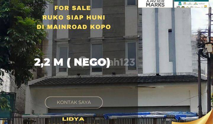 Ruko 3 lantai di Mainroad kopo  1