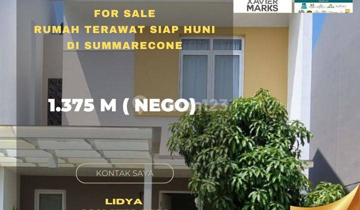 Jual cepat Rumah 2 lantai siap huni di summarecon bandung 1