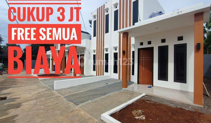 Rumah di jual model 2 lt harga satu lantai dekat pusat kota pamulang tangerang selatan BSD jakarta depok bogor.  1