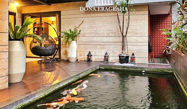 Rumah Mewah Gaya Resort Siap Huni Di Permata Hijau, Jaksel