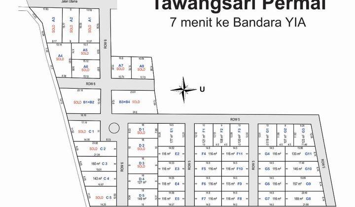 Investasi Tanah 116m² di Wates Dekat Bandara YIA Jogja, SHM 2