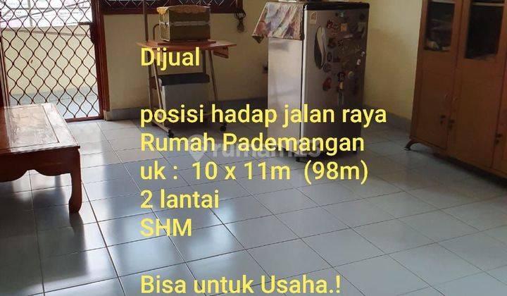 Rumah 2 lantai posisi hadap jalan raya,Jkt - Utara 2