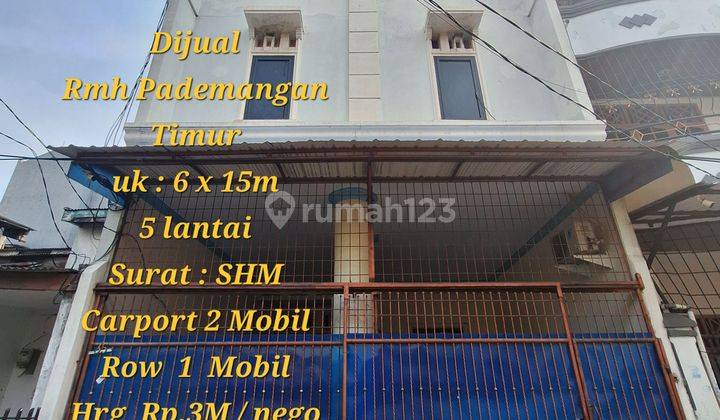 Rumah Siapa Pake 5 Lantai, Cocok  Utk Kost2  An, Konfeksi, Gudang, Dll 1