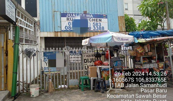 Dijual Ruko di Jln Samanhudi 1