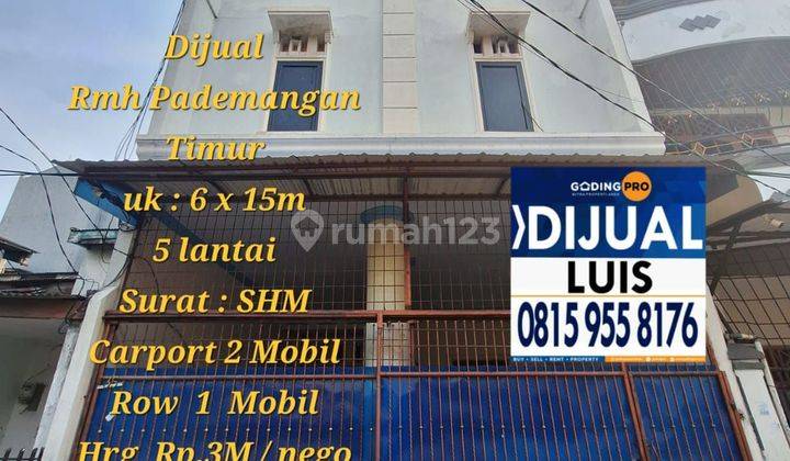 Dijual Rumah Pademangan Timur 2