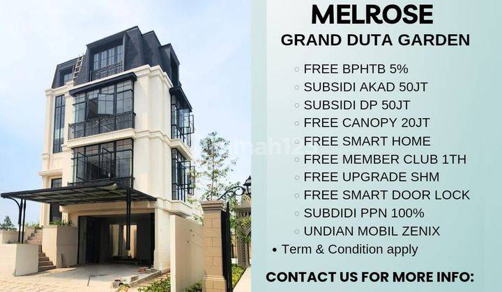 Dijual Rumah Brand New Duta Garden Melrose Jurumudi Tangerang 1