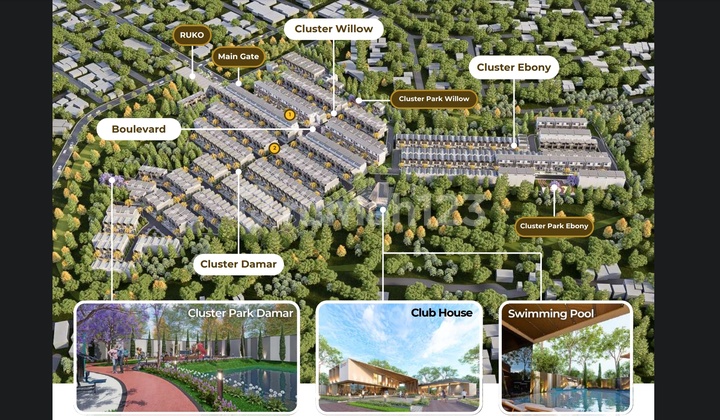 Rumah Minimalis Modern Taman Villa Meruya Dijual Jakarta Barat 2