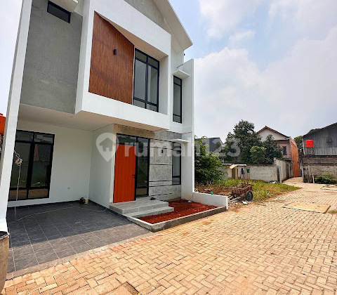 Rumah 2 Lantai Free Biaya Akses Jalan Utama Setu Cipayung 2