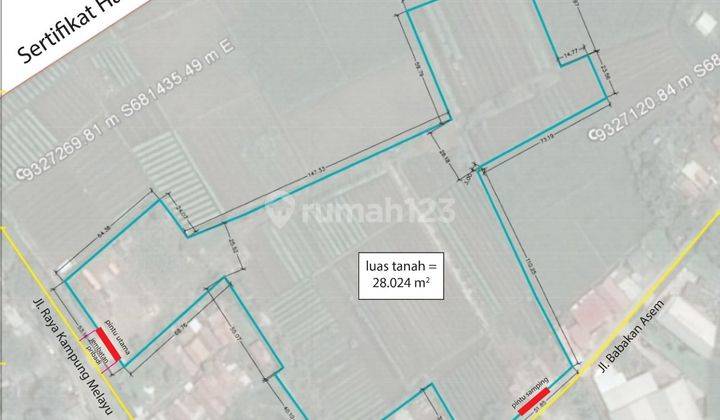 Tanah di Jln kampung melayu jatinegara jakarta timur 2