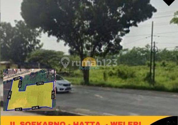 Tanah Luas Strategis di Jalan Soekarno Hatta Weleri 1