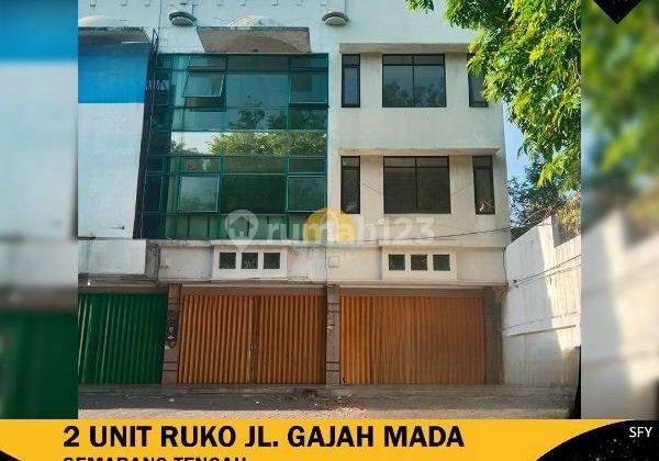 2 Unit Ruko Strategis Siap Pakai Usaha di Jalan Gajah Mada