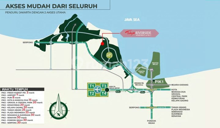 Apartemen Type Studio Dan 2br Furnished And Unfurnished di Pik2, Tangerang 2