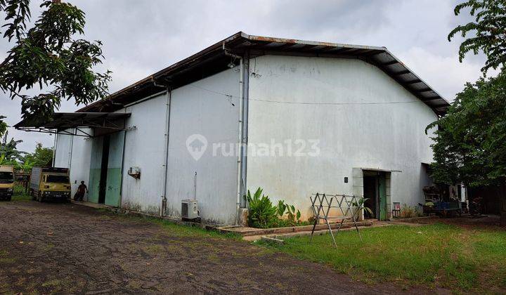 Gudang Serta Tanah Ada Kantor Dan Mess Kawasan Bebas Banjir Siap Pakai di Sepatan Tangerang