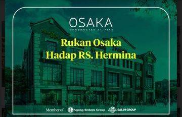 Ruko Pik2 Osaka Uk 4,5x16,25 Cocok Untuk Cafe N Resto,3 Lantai,dekat Rs Hermina 2