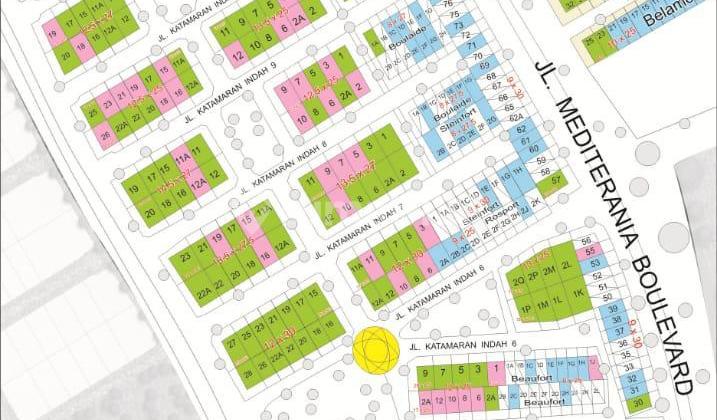 Kavling Pantai Indah Kapuk Pik1 Cluster Katamaran Indah Luas 580 Meter Posisi Hook