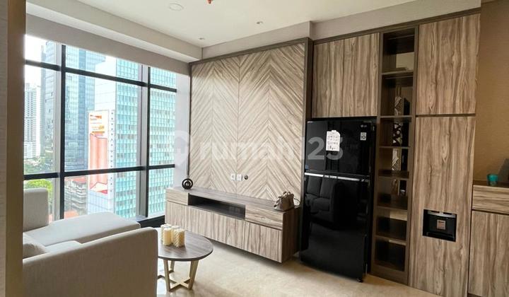 For Rent Sudirman Suite Apartment 3br 100m2 Furnished High View South Jakarta