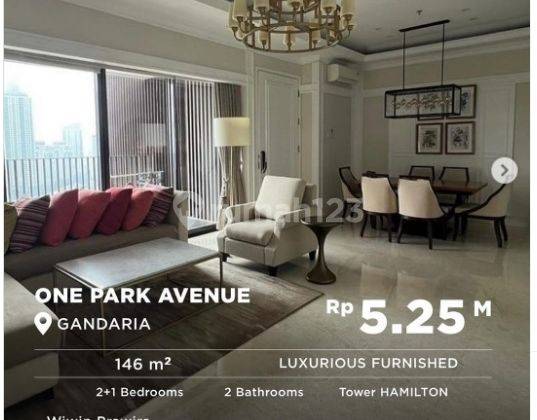 Apartemen Dijual Special Price 1 Park Avenue 2br Uk146m2 Furnished Mewah At Jakarta Selatan 1