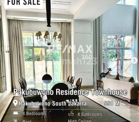 Dijual Best Deal Pakubuwono Residence Townhouse Uk550m2 At Jaksel 1