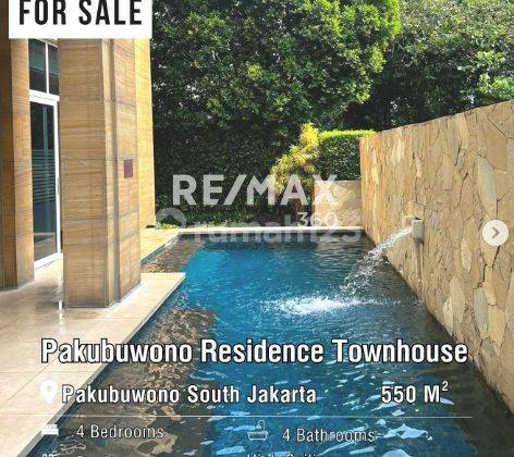 Dijual Pakubuwono Residence Townhouse 4br Uk550m2 Pool At Jaksel 1