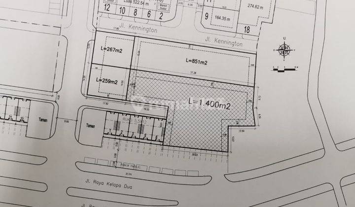 Dijual Kavling Komersil Gading Serpong Uk 1400m2 At Tangerang 2