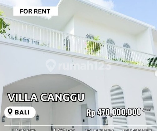 DIsewa Villa Canggu private pool 3BR Uk131m² at Denpasar Bali