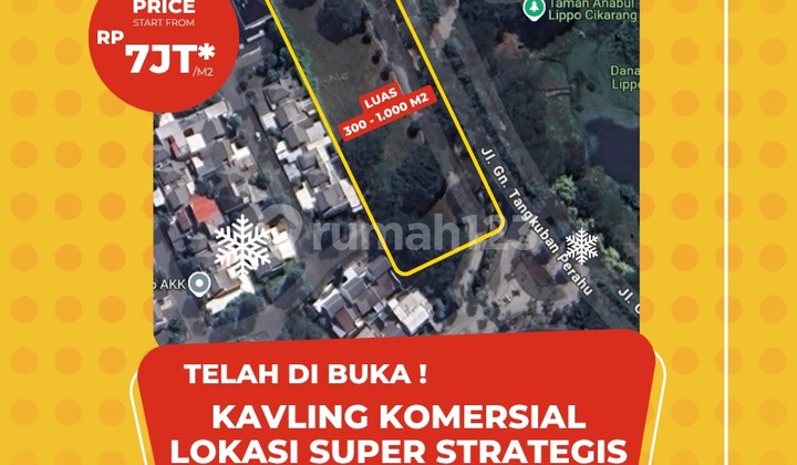 KAVLING KOMERSIAL STRATEGIS DAN TERJANGKAU DI  LIPPO CIKARANG 1
