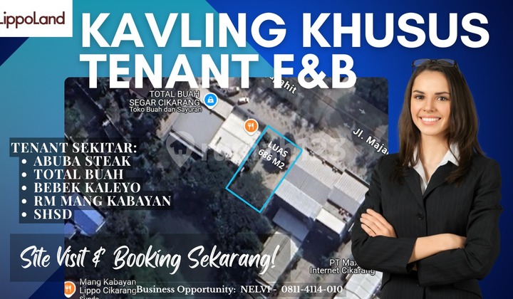 TANAH KOMERSIAL DI LIPPO CIKARANG UNTUK FNB DAN SUPERMARKET 1