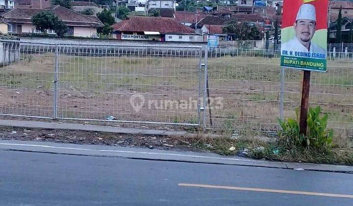 Tanah datar mainrod Ciwidey kawasan perdagangan dekat ke alun2  1