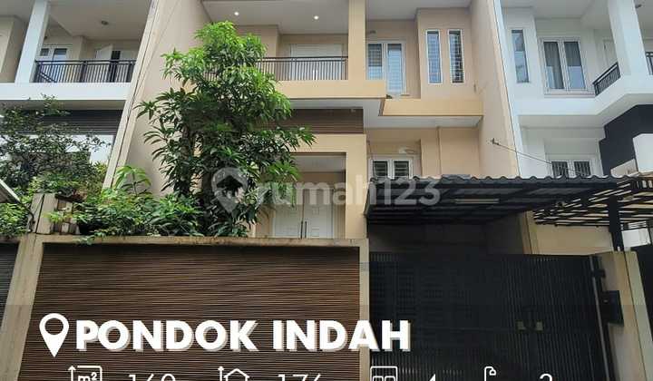 Rumah Siap Huni 3 Lantai di Pondok Indah Rumah Siap Huni 3 Lantai di Pondok Indah