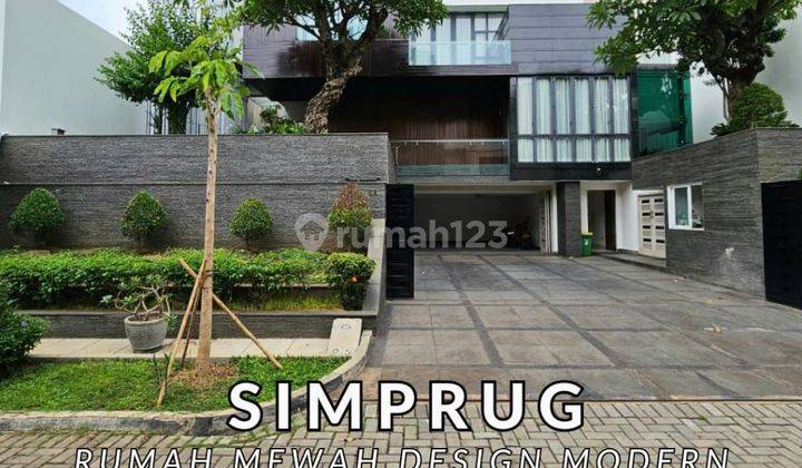 Rumah Mewah Desain Modern di Simprug Golf Dalam Cluster 1