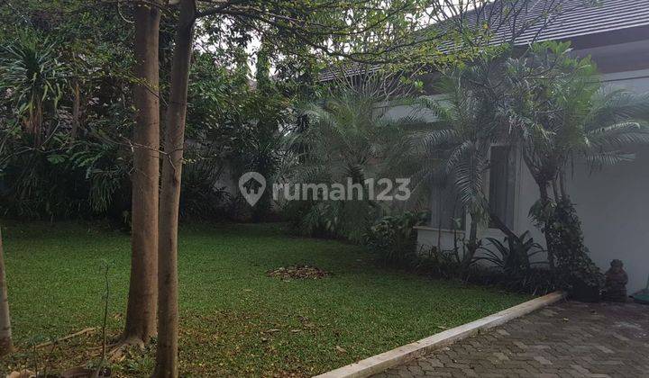 Cocok Utk Kantor. Rumah 1 Lt Dgn Taman Dan Parkir Yg Luas Di Ciilandak 2