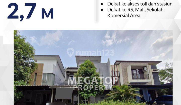 Rumah Dijual di Cluster Cosmo The Icon Bsd Dekat Ke Stasiun 1