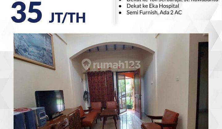 Rumah Disewa di Alam Serpong Ciater Bsd Semi Furnish Siap Huni 1