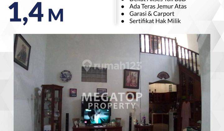 Rumah Dijual di Bukit Indah Serua Ciputat Siap Huni Bebas Banjir 1