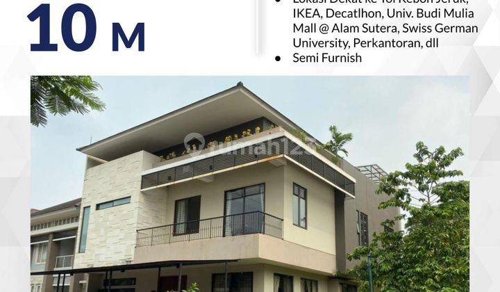 Rumah Hoek Dengan Rooftop Di Alam Sutera Renata Siap Huni 1