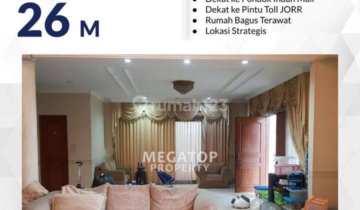 Rumah di Pondok Indah Jakarta Selatan Dekat ke Toll JORR  1