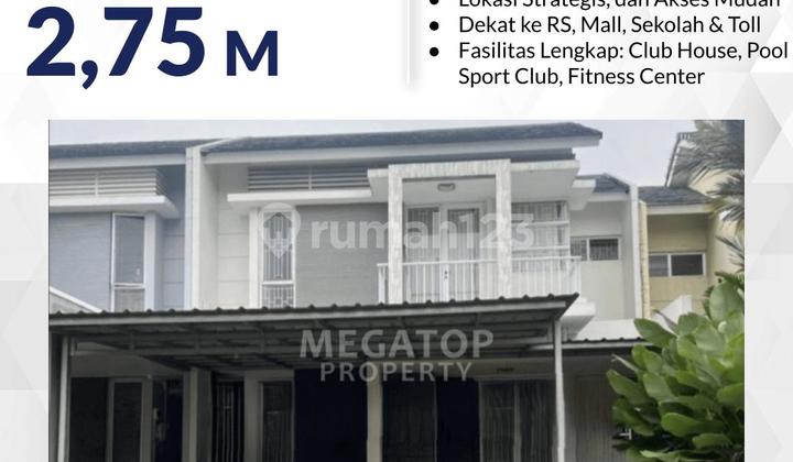 Rumah Dijual di De Latinos BSD Siap Huni Dekat ke Stasiun