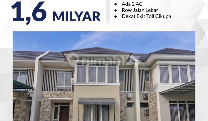 Rumah di Cluster Helios Suvarna Sutera Dekat Tol Cikupa Siap Huni