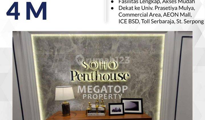 Apartemen Penthouse Di Roseville Bsd Tangerang Selatan  1