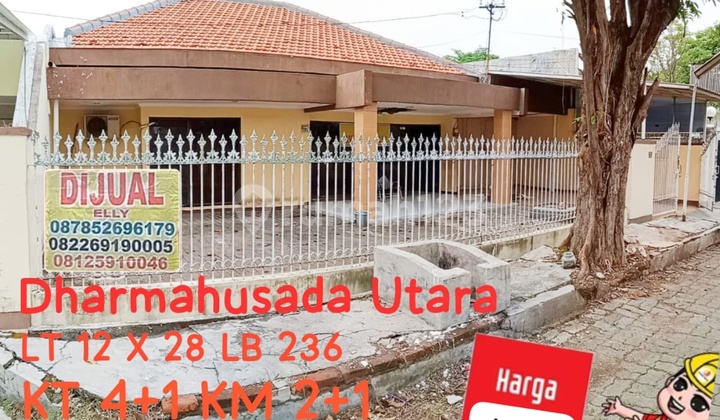 Dijual Rumah Tengah Kota Tinggal Jalan Kaki Ke Superindo Dharmahusada